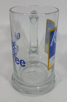 Rare Kokanee Glacier Pilsner Beer Okee Dokee Clear Glass Mug Collectible