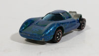 Vintage 1969 Hot Wheels Lola GT70 Spectraflame Aqua Blue RedLines Die Cast Toy Car Vehicle