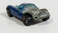 Vintage 1969 Hot Wheels Lola GT70 Spectraflame Aqua Blue RedLines Die Cast Toy Car Vehicle