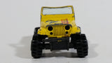 Vintage Yatming Jeep 4x4 Yellow No. 1092 Die Cast Toy Car Vehicle