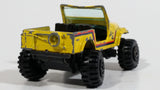 Vintage Yatming Jeep 4x4 Yellow No. 1092 Die Cast Toy Car Vehicle