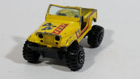 Vintage Yatming Jeep 4x4 Yellow No. 1092 Die Cast Toy Car Vehicle