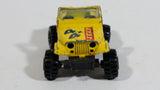 Vintage Yatming Jeep 4x4 Yellow No. 1092 Die Cast Toy Car Vehicle