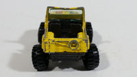 Vintage Yatming Jeep 4x4 Yellow No. 1092 Die Cast Toy Car Vehicle