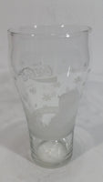 Collectible Libbey Enjoy Coca-Cola Coke Santa Claus Soda Pop Beverage Clear Glass Cup