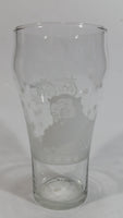 Collectible Libbey Enjoy Coca-Cola Coke Santa Claus Soda Pop Beverage Clear Glass Cup