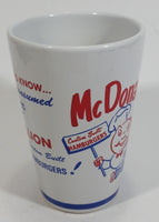 Rare Vintage McDonald's Custom Built Hamburgers 15 Million White Ceramic Coffee Mug Collectible