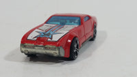 2008 Hot Wheels Track Stars CCM Country Club Muscle Red Plastic Body Die Cast Toy Muscle Car Vehicle