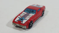 2008 Hot Wheels Track Stars CCM Country Club Muscle Red Plastic Body Die Cast Toy Muscle Car Vehicle