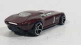 2009 Hot Wheels Fast FeLion Burgundy Maroon Dark Red Die Cast Toy Car Vehicle