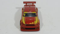 2008 Hot Wheels Amazoom Orange Yellow Die Cast Toy Car Vehicle - Treasure Valley Antiques & Collectibles