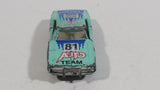 Vintage Yatming Dodge Charger Teal Blue #81 Auto Team No. 1081 Die Cast Toy Car Vehicle with Opening Doors - Made in Hong Kong