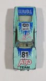 Vintage Yatming Dodge Charger Teal Blue #81 Auto Team No. 1081 Die Cast Toy Car Vehicle with Opening Doors - Made in Hong Kong