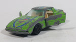 Vintage Yatming Mazda RX-7 "Ricky" Green No. 69 Die Cast Toy Car Vehicle with Opening Doors