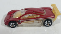 2008 Hot Wheels Top Speed GT Prototype 12 Metalflake Red Die Cast Toy Car Vehicle