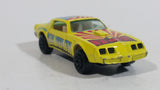 Vintage Yatming Pontiac Trans Am Turbo T/A #30 New York City U.S.A. No. 1030 Yellow Die Cast Toy Muscle Car Vehicle