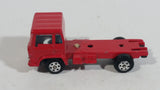 Vintage Yatming Semi Delivery Truck Red Die Cast Toy Car Vehicle