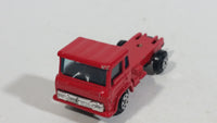 Vintage Yatming Semi Delivery Truck Red Die Cast Toy Car Vehicle