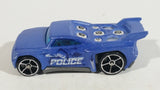 2014 Hot Wheels Color Shifters Bassline Police Officer Cop Light Blue Die Cast Toy Car Law Enforcement Vehicle - Treasure Valley Antiques & Collectibles