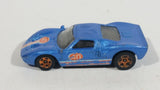 2008 Hot Wheels Web Trading Cards Ford GT - 40 Light Blue Die Cast Toy Race Car Vehicle - Treasure Valley Antiques & Collectibles