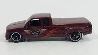 2008 Hot Wheels Customizers Corner Shop Customized C3500 Dark Red Die Cast Toy Car Vehicle - Treasure Valley Antiques & Collectibles