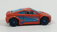 2010 Hot Wheels Asphalt Assault Orange Die Cast Toy Car Vehicle