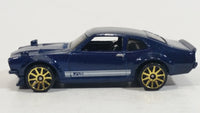 2018 Hot Wheels Factory Fresh Custom Ford Maverick Dark Navy Blue Die Cast Toy Muscle Car Vehicle - Treasure Valley Antiques & Collectibles