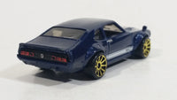 2018 Hot Wheels Factory Fresh Custom Ford Maverick Dark Navy Blue Die Cast Toy Muscle Car Vehicle - Treasure Valley Antiques & Collectibles