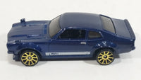 2018 Hot Wheels Factory Fresh Custom Ford Maverick Dark Navy Blue Die Cast Toy Muscle Car Vehicle - Treasure Valley Antiques & Collectibles