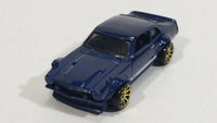 2018 Hot Wheels Factory Fresh Custom Ford Maverick Dark Navy Blue Die Cast Toy Muscle Car Vehicle - Treasure Valley Antiques & Collectibles