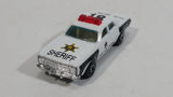 1980s Yatming Dodge Monaco Sheriff Highway Patrol 18 Police Cop White Black Die Cast Toy Car Emergency Rescue Vehicle