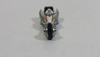 2010 Hot Wheels Cool 'N Custom Hammer Sled Motorcycle White Die Cast Toy Motorbike Vehicle