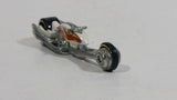 2010 Hot Wheels Cool 'N Custom Hammer Sled Motorcycle White Die Cast Toy Motorbike Vehicle