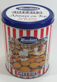 HTF Hawkins Cheezies Corn Snacks "Always on Top" Fresh, Crisp, and Delicious Limited Edition Tin Metal Canister