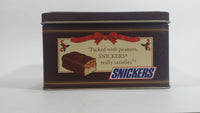 1993 Mars Snickers Chocolate Bar Christmas Norman Rockwell 1924 Brown Metal Tin Container Collectible