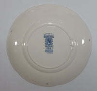 Vintage Johnson Bros "Haddon Hall" Blue and White 9" Round Ceramic Plate