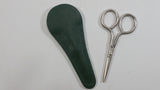 Rare Vintage "The Lincoln Imp" Legendary Figure Lincolnshire, England Scissors With Green Pouch Travel Collectible