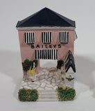 2002 Baileys By The Sea Series #4 / 4 Miniature Pink House Building Resin Decorations - Limited Edition - Treasure Valley Antiques & Collectibles