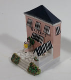 2002 Baileys By The Sea Series #4 / 4 Miniature Pink House Building Resin Decorations - Limited Edition - Treasure Valley Antiques & Collectibles