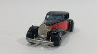 1981 Hot Wheels '37 Bugatti Black Red Die Cast Toy Classic Luxury Car Vehicle - Treasure Valley Antiques & Collectibles