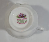 Vintage 1970s Royal Albert Flower of the Month Series September Michaelmas Daisy Bone China Tea Cup & Saucer Set