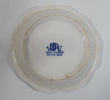 Vintage Very Cute Delfts Blue Hand Painted Windmill Decor Ceramic Ash Tray with Tiny Shoe Clogs Attached