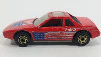 1987 Hot Wheels The Hot Ones Pontiac Fiero 2M4 Red Die Cast Toy Sports Car Vehicle - GHO