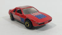 1987 Hot Wheels The Hot Ones Pontiac Fiero 2M4 Red Die Cast Toy Sports Car Vehicle - GHO