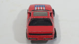 1987 Hot Wheels The Hot Ones Pontiac Fiero 2M4 Red Die Cast Toy Sports Car Vehicle - GHO