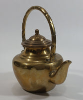 Vintage Small Heavy Brass Teapot with Lid