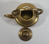 Vintage Small Heavy Brass Teapot with Lid