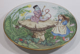 Vintage 1981 Limoges France Sandy Nightingale Alice In Wonderland "Alice and the Caterpillar" Limited Edition 24K Gold Border Collector Plate