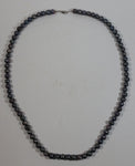 Iridescent Black Blue Red Shine 30" Tahitian Pearl Necklace