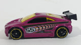 2015 Hot Wheels Asphalt Assault Magenta Purple #55 Die Cast Toy Car Vehicle